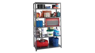 Shelving Safco Office Furniture 48in W x 24in D x 85in H in Dustrial Steel Shelving