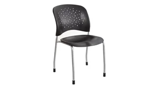 Stackable Meeting Chairs Safco Office Furniture Guest Chair Straight Leg Round Back (Qty. 2)
