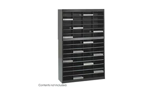 Mail Sorters Safco Office Furniture Steel 60 Compartment Letter Size Literature Organizer