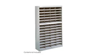Mail Sorters Safco Office Furniture Steel 60 Compartment Letter Size Literature Organizer
