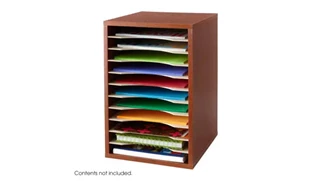 Desktop Organizers Safco Office Furniture Vertical Desk Top Sorter - 11 Compartment