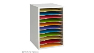 Desktop Organizers Safco Office Furniture Vertical Desk Top Sorter - 11 Compartment