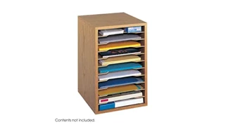 Desktop Organizers Safco Office Furniture Vertical Desk Top Sorter - 11 Compartment