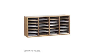 Mail Sorters Safco Office Furniture Wood 24 Compartment Literature Organizer