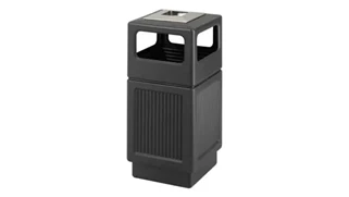 Trash Cans & Waste Receptacles Safco Office Furniture 38 Gallon Ash Urn/Side Open Waste Receptacle