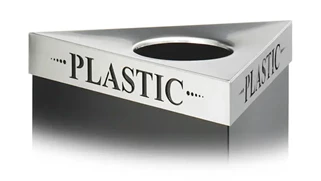 Trash Cans & Waste Receptacles Safco Office Furniture Plastic Recycling Receptacle Lid