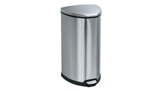 Trash Cans & Waste Receptacles Safco Office Furniture Stainless Step-On 10 Gallon Receptacle