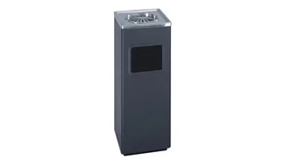 Trash Cans & Waste Receptacles Safco Office Furniture Square Ash and Trash Receptacle