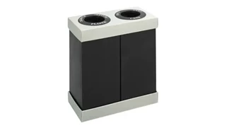 Trash Cans & Waste Receptacles Safco Office Furniture At-Your-Disposal® Recycling Center Double