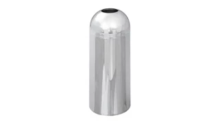 Trash Cans & Waste Receptacles Safco Office Furniture Open Top Dome Receptacle, Chrome