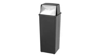Trash Cans & Waste Receptacles Safco Office Furniture Push Top Receptacle