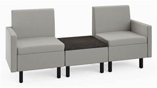 Sofas Safco Office Furniture 2 Person Lounge Seating with Center Table