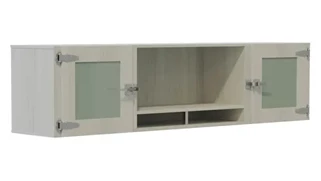 Desk Hutches Safco Office Furniture 72” Hutch with Glass Doors