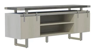 Storage Credenzas Safco Office Furniture Low Wall Cabinet Wood Doors