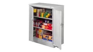 Tall Storage Cabinets Tennsco 42in H x 18in D Deluxe Storage Cabinet