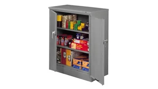 Tall Storage Cabinets Tennsco 42in H x 18in D Deluxe Storage Cabinet