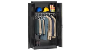 Tall Storage Cabinets Tennsco 72in H x 18in D Standard Welded Wardrobe Cabinet