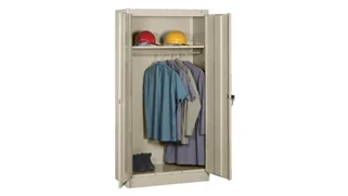 Tall Storage Cabinets Tennsco 72in H x 18in D Standard Welded Wardrobe Cabinet