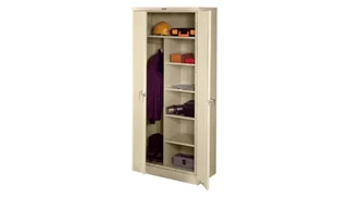 Tall Storage Cabinets Tennsco 78in H x 18in D Deluxe Combination Cabinet