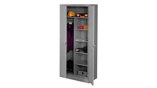 Tall Storage Cabinets Tennsco 78in H x 18in D Deluxe Combination Cabinet