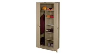 Tall Storage Cabinets Tennsco 78in H x 18in D Deluxe Combination Cabinet