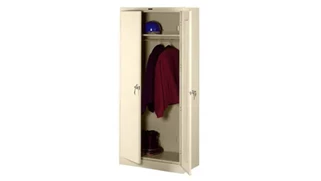 Tall Storage Cabinets Tennsco 78in H x 18in D Deluxe Wardrobe Cabinet