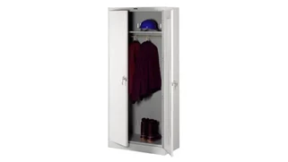 Tall Storage Cabinets Tennsco 78in H x 18in D Deluxe Wardrobe Cabinet