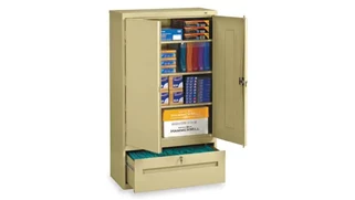 Tall Storage Cabinets Tennsco 64in H Storage Cabinet with File Drawer