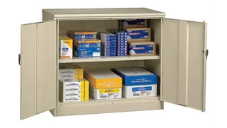 Tall Storage Cabinets Tennsco 42in H x 18in D Jumbo Storage Cabinet
