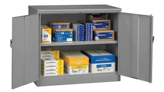 Tall Storage Cabinets Tennsco 42in H x 18in D Jumbo Storage Cabinet