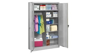 Tall Storage Cabinets Tennsco 78in H x 18in D Jumbo Combination Cabinet
