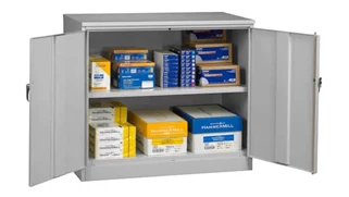 Tall Storage Cabinets Tennsco 42in H x 24in D Jumbo Storage Cabinet