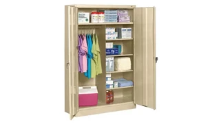 Tall Storage Cabinets Tennsco 78in H x 24in D Jumbo Combination Cabinet