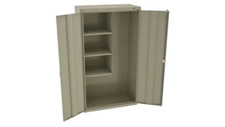 Tall Storage Cabinets Tennsco 64in H Welded Janitorial Cabinet