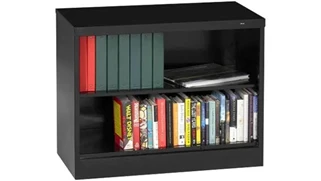 Low Bookcases Tennsco 30in H x 18in D Heavy Duty Steel Bookcase