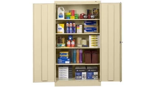 Tall Storage Cabinets Tennsco 72in H x 18in D Standard Storage Cabinet