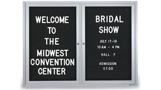 Bulletin & Display Boards United Visual 60in x 36in Outdoor Enclosed Letterboard