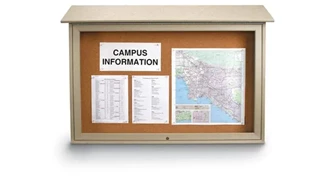 Specialty Boards United Visual 45in x 36in Top Hinged Message Center