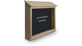 Specialty Boards United Visual 45in x 36in Letterboard Top Hinged Message Center