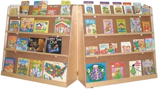 Bookcases Wood Designs Hinged Double-Sided Book Display