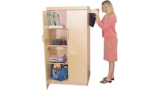 Tall Storage Cabinets Wood Designs Teachers Lock-It-Up Cabinet
