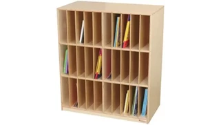 Mail Sorters Wood Designs 30 Slot Mail/Portfolio Center