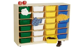 Storage Cubes & Cubbies Wood Designs 24-Larger Tray Storage Unit