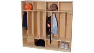 Lockers Wood Designs 8-Section Space Saver Locker