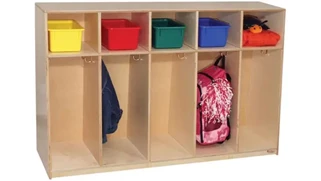 Lockers Wood Designs Tip-Me-Not 36in High Tot Locker