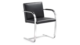 Lobby & Guest Chairs - Metal Woodstock Leather Side Chair