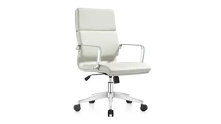 Conference Room Chairs Woodstock Mid Back Leather Swivel Chair