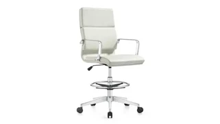 Drafting Stools Woodstock Leather Swivel Stool