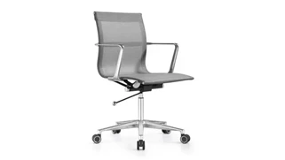 Conference Room Chairs Woodstock Mid Back Mesh Swivel Chair
