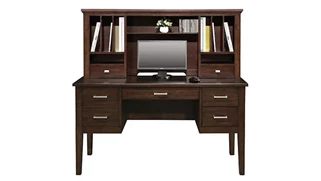 Wood Veneer Desks Wilshire Furniture 54in W Desk with Hutch